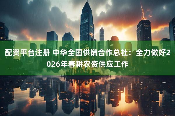 配资平台注册 中华全国供销合作总社：全力做好2026年春耕农资供应工作
